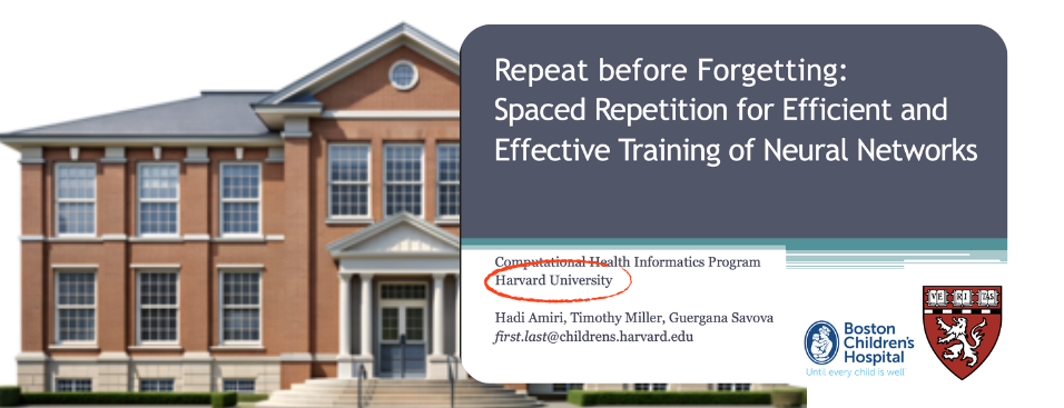 Artigo de pesquisa de Harvard sobre repetição espaçada